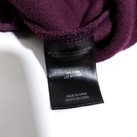 32 Degrees Heat Purple T Snap Quarter Fleece Pullover Sweater Womens Small - Picture 5 of 5